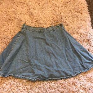 American apparel demin skirt